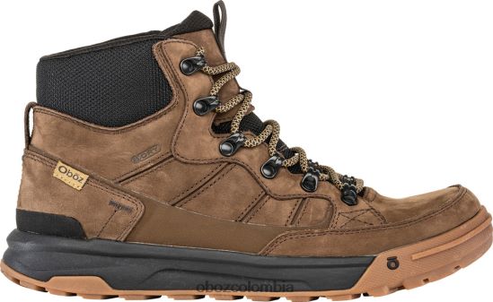 zapatos co Oboz hombres burke cuero medio impermeable tierra oscura PV48V454