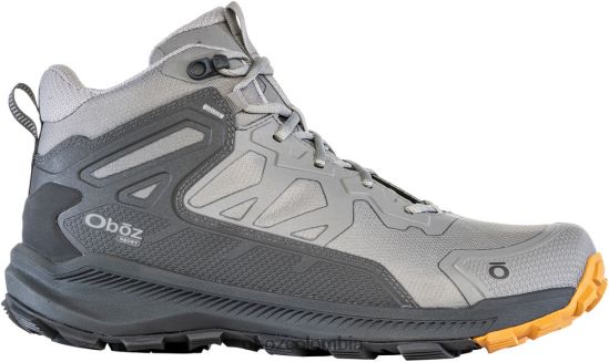 zapatos co Oboz hombres catabático medio impermeable gris brumoso PV48V46