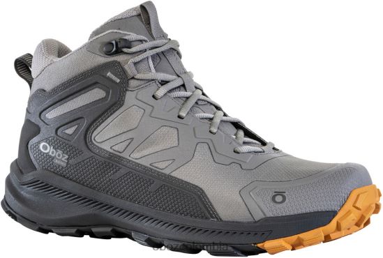 zapatos co Oboz hombres catabático medio impermeable gris brumoso PV48V46