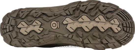zapatos co Oboz hombres diente de sierra x medio impermeable barro verde PV48V420