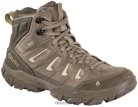 zapatos co Oboz hombres diente de sierra x medio impermeable barro verde PV48V420