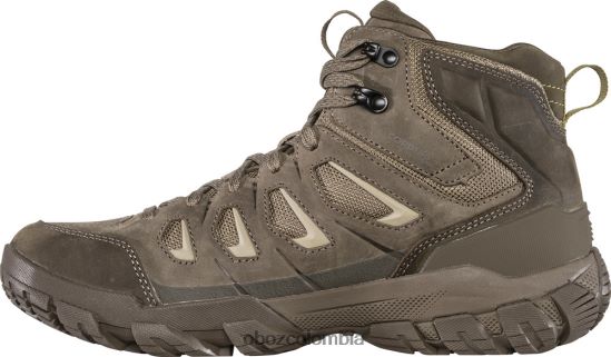 zapatos co Oboz hombres diente de sierra x medio impermeable barro verde PV48V420