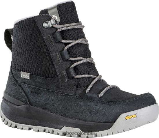 zapatos co Oboz mujer Jourdain medio aislado impermeable Mar Negro PV48V4182