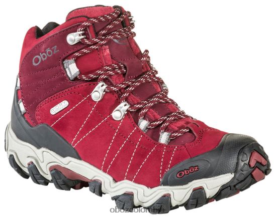 zapatos co Oboz mujer bridger medio impermeable río rojo PV48V4131