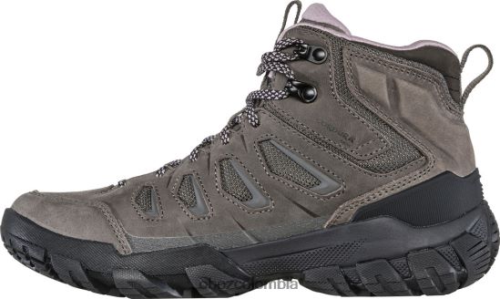zapatos co Oboz mujer diente de sierra x medio impermeable carbón PV48V4113
