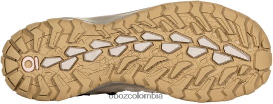 zapatos co Oboz mujer sypes cuero medio impermeable leopardo de las nieves PV48V4141