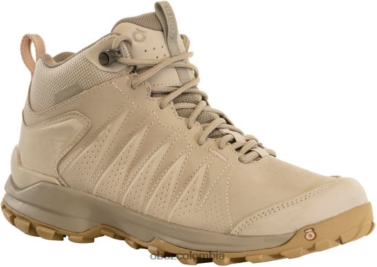 zapatos co Oboz mujer sypes cuero medio impermeable leopardo de las nieves PV48V4141