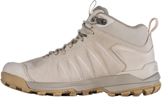 zapatos co Oboz mujer sypes cuero medio impermeable leopardo de las nieves PV48V4141