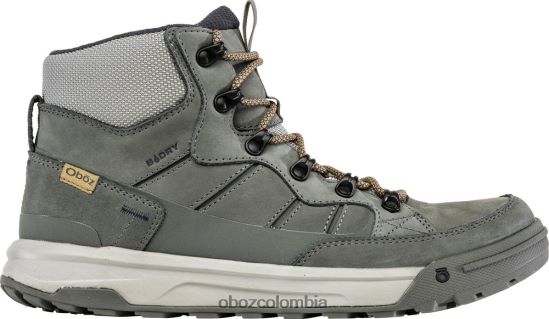 zapatos co Oboz hombres burke cuero medio impermeable nimbo gris PV48V456