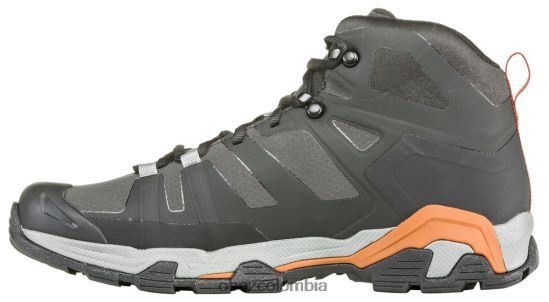 zapatos co Oboz hombres arete medio impermeable negro/cobre PV48V4202