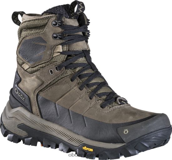 zapatos co Oboz hombres bangtail medio aislado impermeable sedimento PV48V468