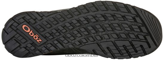 zapatos co Oboz hombres bozeman bajo de cuero carbón PV48V457
