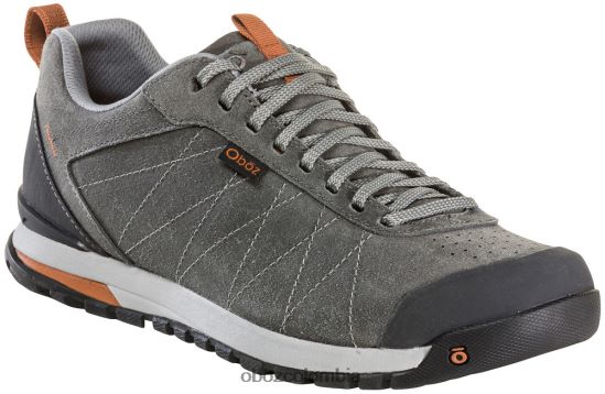 zapatos co Oboz hombres bozeman bajo de cuero carbón PV48V457