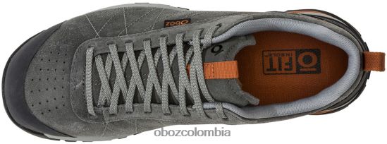 zapatos co Oboz hombres bozeman bajo de cuero carbón PV48V457