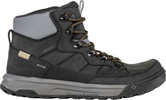 zapatos co Oboz hombres burke cuero medio impermeable granito PV48V455