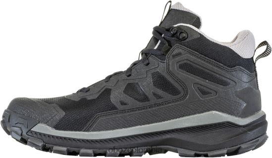 zapatos co Oboz hombres catabático medio impermeable Mar Negro PV48V45