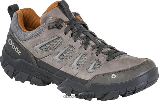 zapatos co Oboz hombres diente de sierra x bajo gris brumoso PV48V423