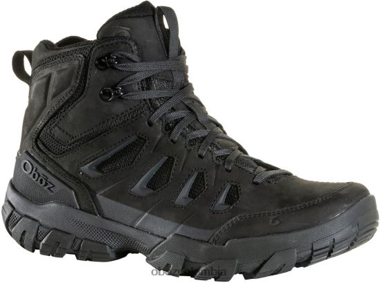 zapatos co Oboz hombres diente de sierra x medio Mar Negro PV48V425