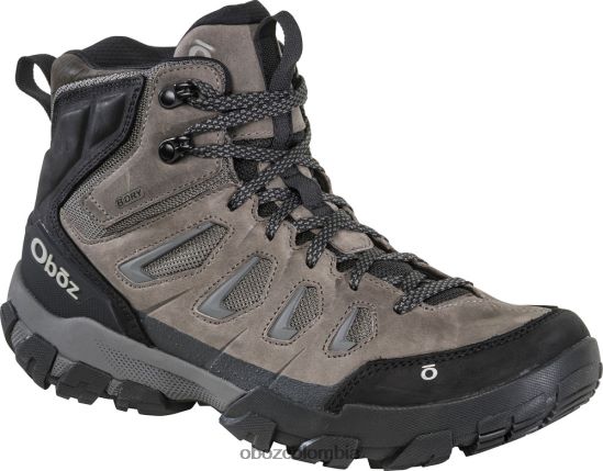 zapatos co Oboz hombres diente de sierra x medio impermeable carbón PV48V419