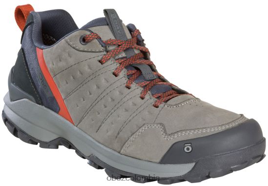 zapatos co Oboz hombres sypes bajo cuero impermeable acero PV48V444