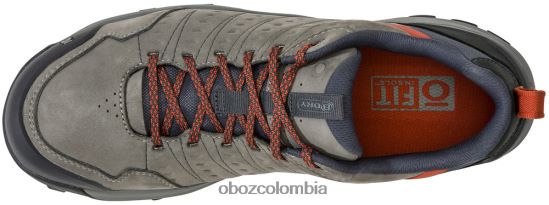 zapatos co Oboz hombres sypes bajo cuero impermeable acero PV48V444