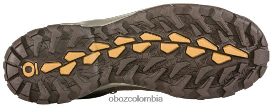 zapatos co Oboz hombres sypes bajo cuero impermeable madera PV48V447