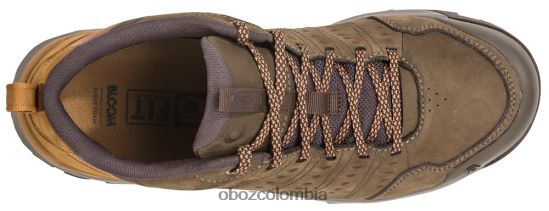 zapatos co Oboz hombres sypes bajo cuero impermeable madera PV48V447