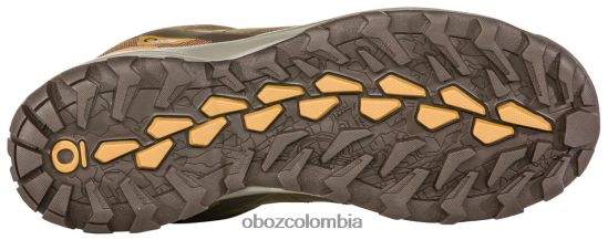 zapatos co Oboz hombres sypes cuero medio impermeable cedro PV48V443