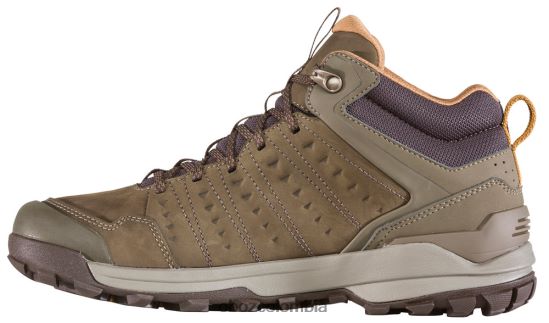 zapatos co Oboz hombres sypes cuero medio impermeable cedro PV48V443