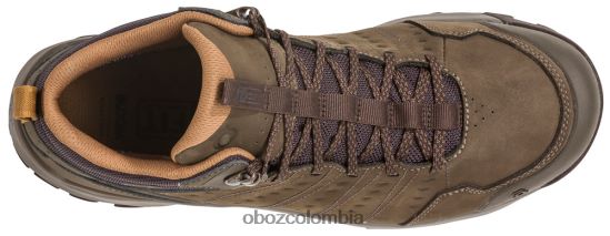 zapatos co Oboz hombres sypes cuero medio impermeable cedro PV48V443