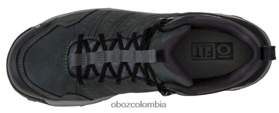 zapatos co Oboz hombres sypes cuero medio impermeable sombra dk PV48V440