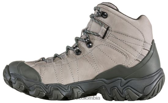 zapatos co Oboz mujer bridger medio impermeable gris escarcha PV48V4134