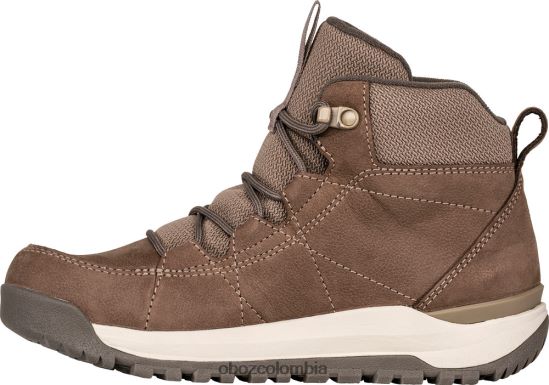 zapatos co Oboz mujer cedro con aislamiento medio impermeable morilla PV48V4181