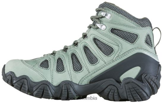 zapatos co Oboz mujer diente de sierra ii medio impermeable musgo pálido PV48V4121