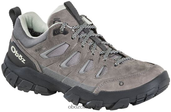 zapatos co Oboz mujer diente de sierra x baja resistencia al agua gris brumoso PV48V4111