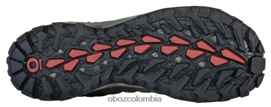 zapatos co Oboz mujer sypes cuero medio impermeable pizarra PV48V4139