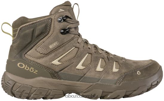 zapatos co Oboz hombres diente de sierra x medio impermeable barro verde PV48V420